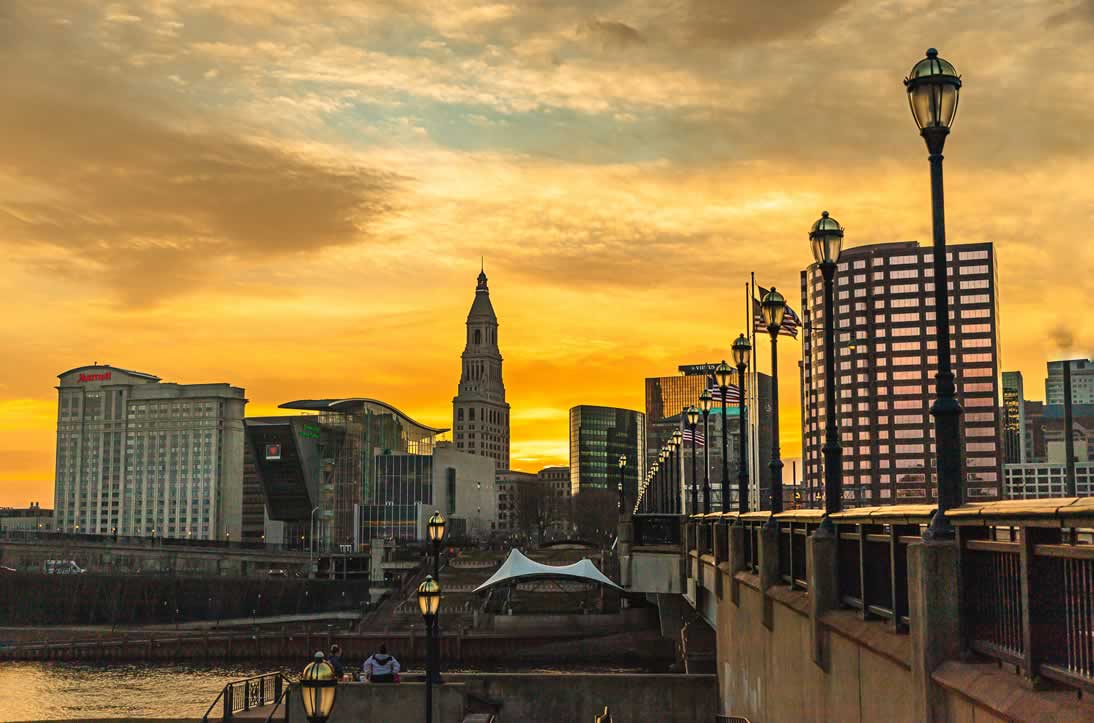 Hartford City Skyline